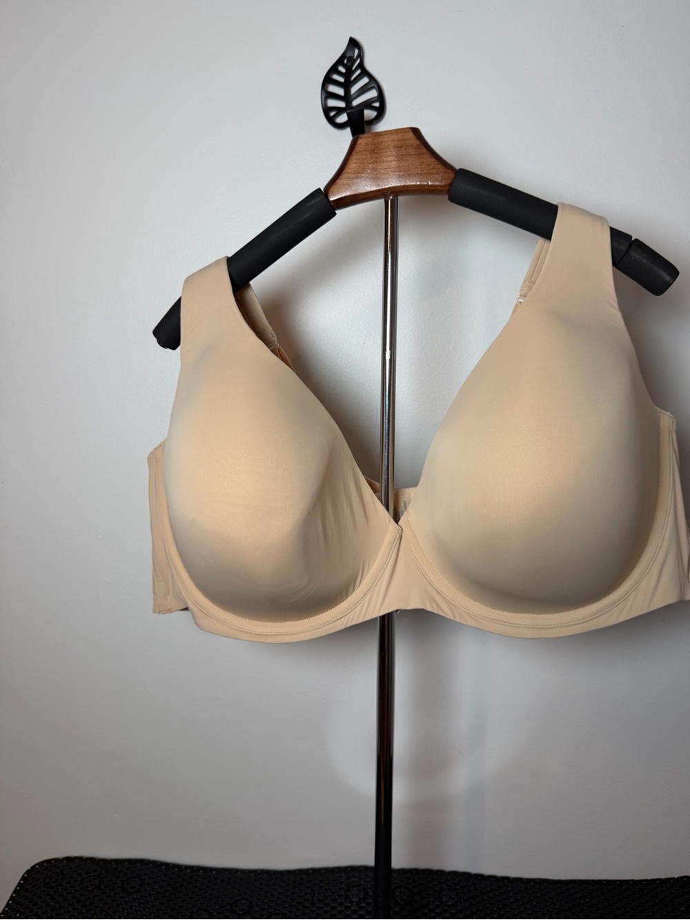 Catherines Smooth Beige T-Shirt Bra - Wireless-Look Support